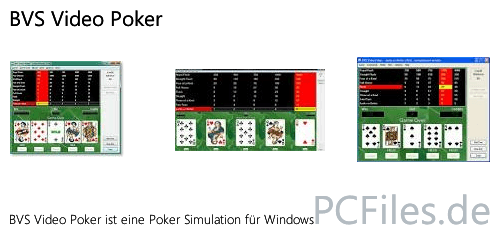 Download und Infos und Anleitung in deutsch zu BVS Video Poker