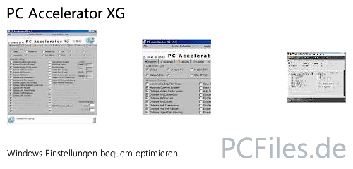Download und Infos und Anleitung in deutsch zu PC Accelerator XG