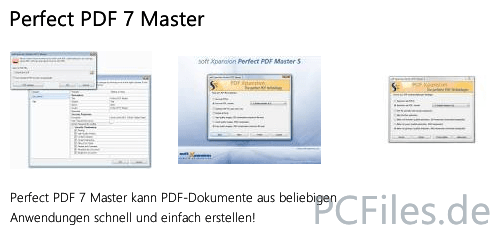 Download und Infos und Anleitung in deutsch zu Perfect PDF 7 Master