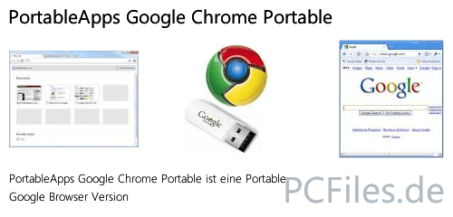 Download und Infos und Anleitung in deutsch zu PortableApps Google Chrome Portable