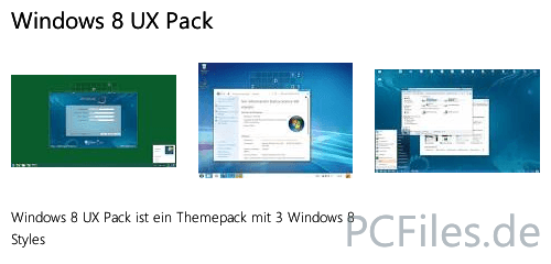 Download und Infos und Anleitung in deutsch zu Windows 8 UX Pack