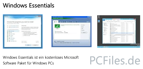 Download und Infos und Anleitung in deutsch zu Windows Essentials