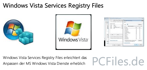 Download und Infos und Anleitung in deutsch zu Windows Vista Services Registry Files